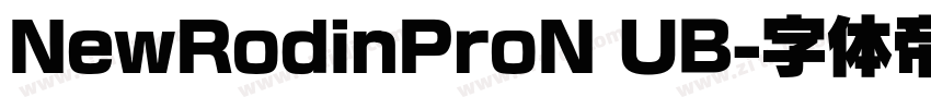 NewRodinProN UB字体转换
